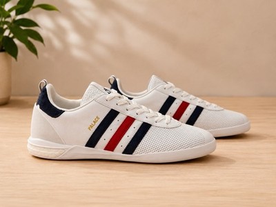 Adidas x Palace Indoor Leather White   EU 42 2/3   NEU