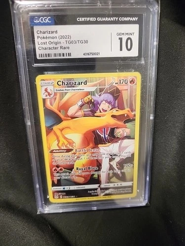 CGC 10 Charizard 2022 Lost Origin TG03/TG30 Trainer Gallery Pokemon Gem Mint