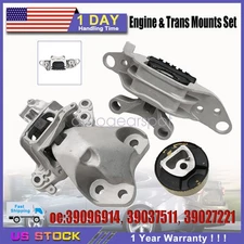 3x Engine & Trans Mounts Set For Chevrolet Cruze 1.4L L4 Turbocharged 2016-2019