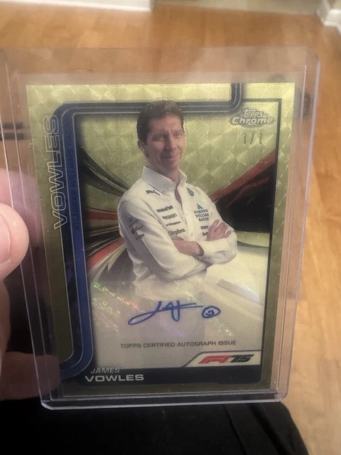 2025 Topps Chrome F1 James Vowles AUTO TRUE SUPERFRACTOR 1/1 Autograph Williams