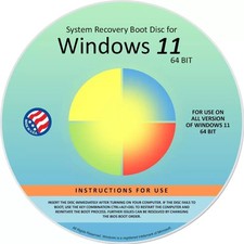 DVD Compatible with Windows 11 All Versions 64 bit. Recover,Restore, Repair Boot
