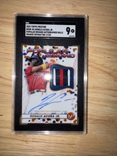 2023 Topps Pristine Ronald Acuna Patch Auto Popular Demand  Atlanta Braves /25