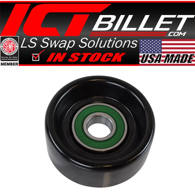 ICT Billet Replacement Smooth Steel Idler Pulley