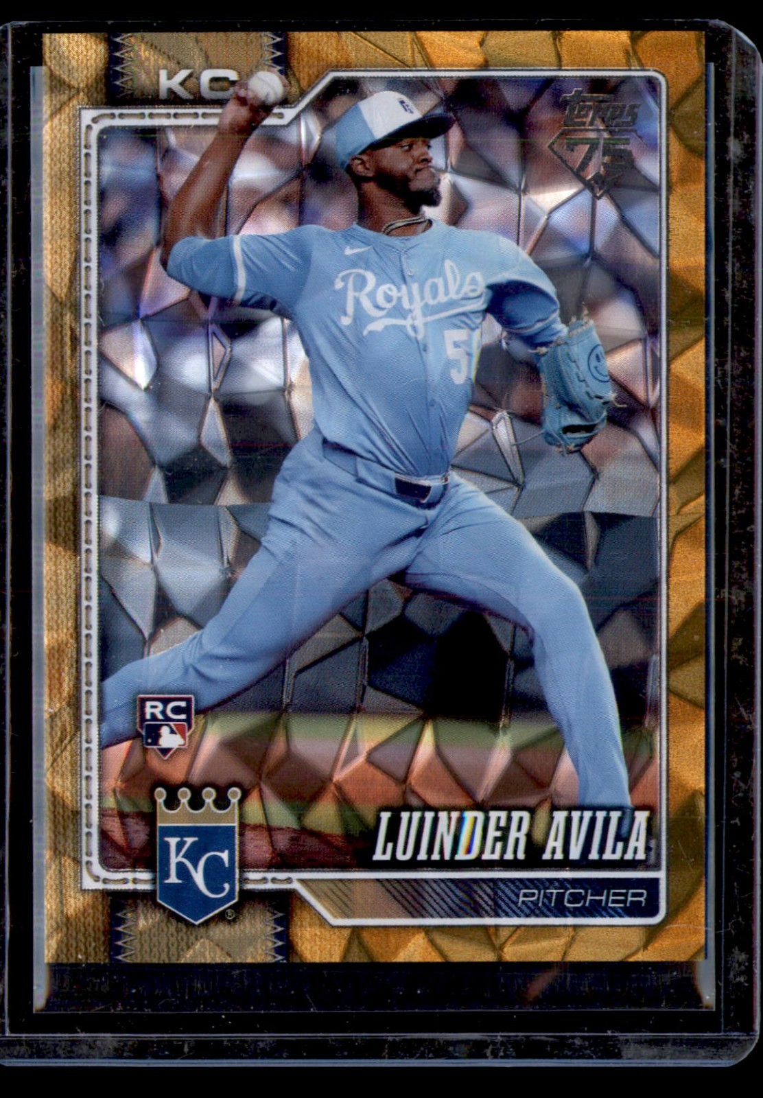 2026 Topps Series 1 Luinder Avila #120 Gold Diamante (RC) /50 Kansas City Chiefs