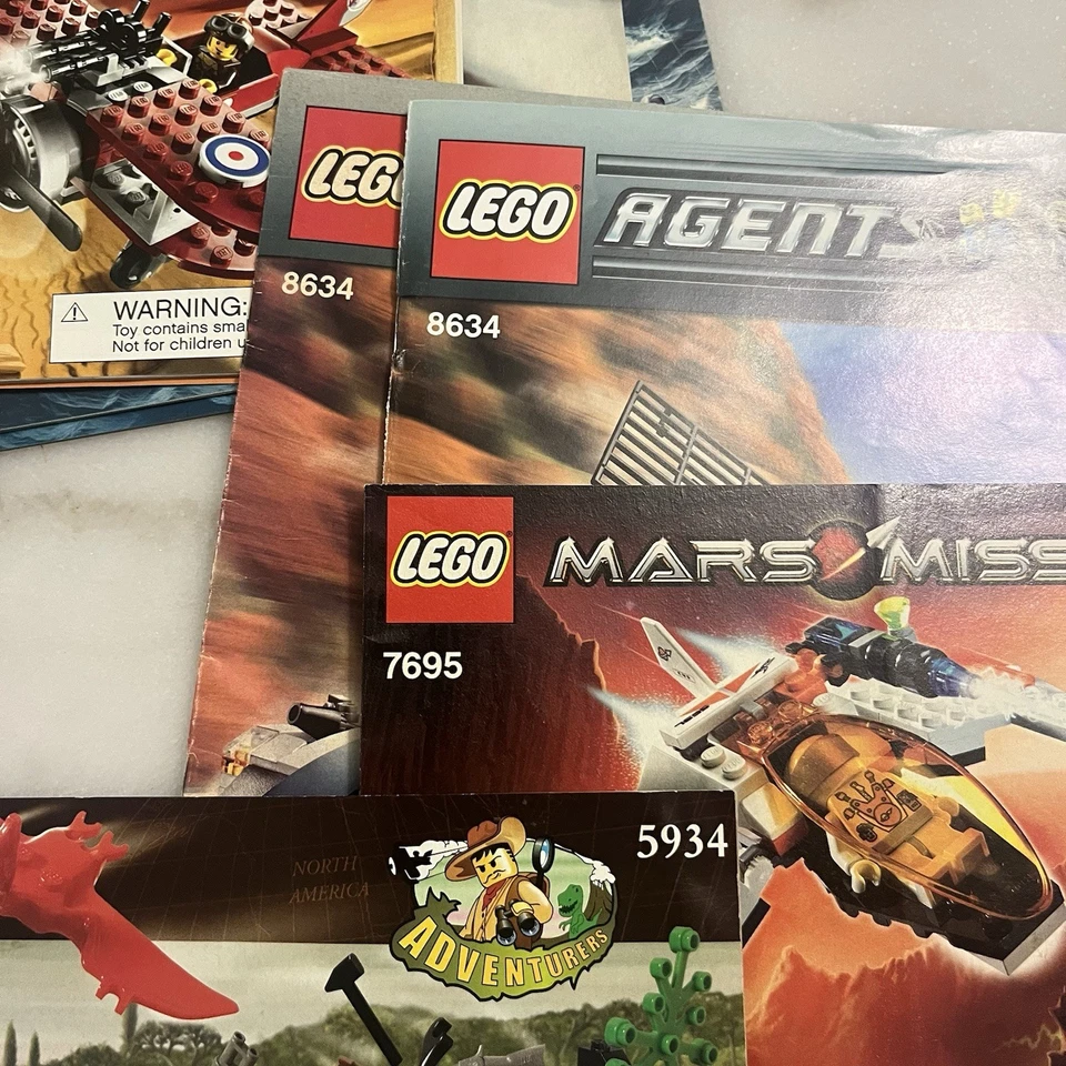 Vintage Lego Manuals: Agents, Mars Mission, Power Miners, Alien Conquest + More - Image 3 of 4