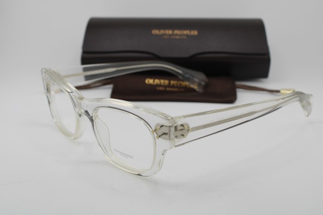 NEW OLIVER PEOPLES OV 5229 1101 BRADFORD CLEAR SILVER AUTHENTIC