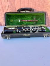 Vintage Clarinet ETOILE Paris Marked SCMC 1970s 1980s Wood Orig. Case Has Wear
