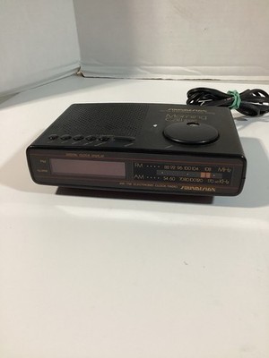 SounDesign Morning Call  Retro Alarm Clock Radio Model 3622-BLK Tested Working