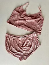 Second Hand Never Worn Pale Pink Crushed Velo...