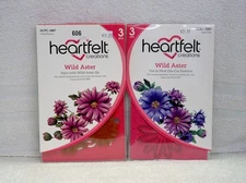 HEARTFELT CREATIONS WILD ASTER STAMP AND DIE SET HCPC-3887 HCD1-7257