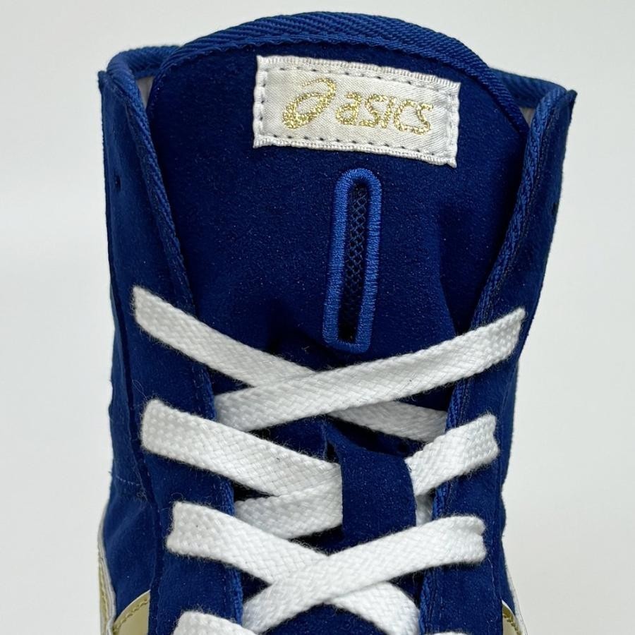 アシックスボクシングシューズ ホワイト/ゴールド アシックス ボクシング シューズ レスリング 中谷潤人 27cm ウイニング