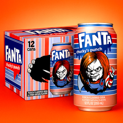 (0,40 EUR/100ml) Fanta Chuckys Punch USA Import 12x0,355ml MHD Angebot