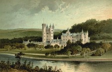 T Nelson & Sons Souvenir of Scotland 1897 Balmoral Castle Poster Print 18x24