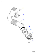 Jaguar Genuine Air Pipe Hose Duct Engine Air Intake Manifold Fits XK8 NNE3555AC