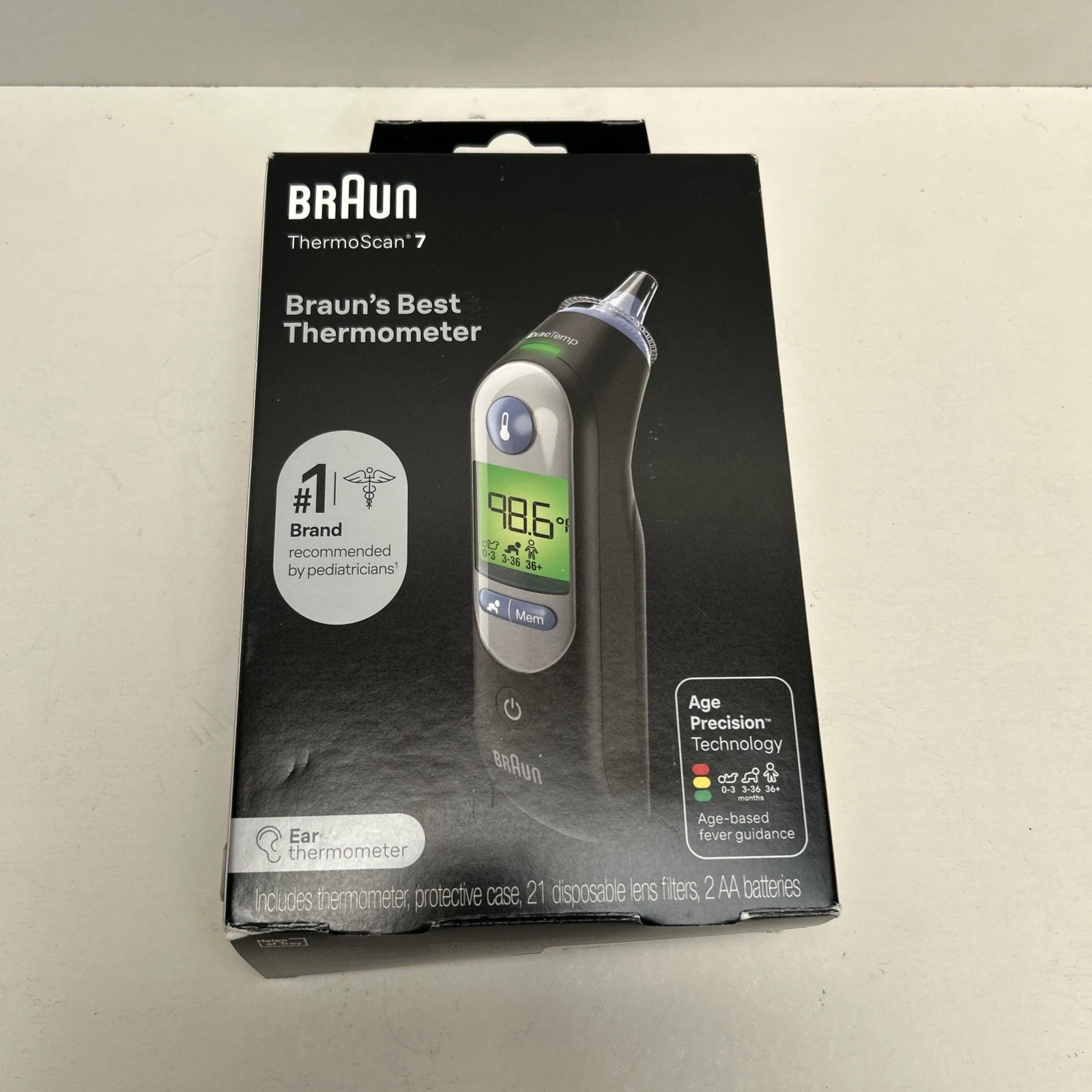 Braun ThermoScan 7 Digital Ear Thermometer for Adults, Babies & Infants, Age-Adj
Opens in a new wind