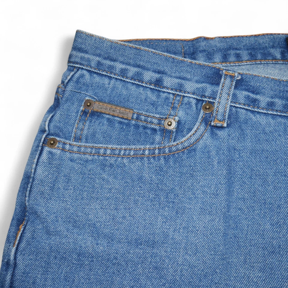CK Men’s Size 38 Vintage Jean Shorts Calvin Klein Jorts Stonewashed Denim EUC - Image 4 of 4