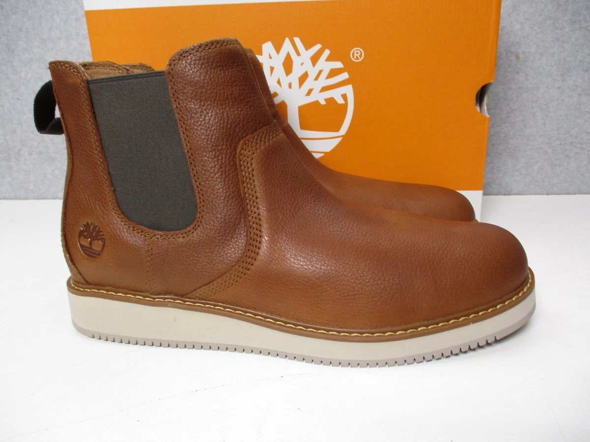 Timberland Men\'s Slip On Chelsea Boots Brown Leather Casual Comfort Easy‎ On Mid Men main image 4