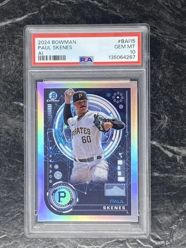 2024 Bowman Chrome Paul Skenes Rookie RC #BAI-15 Bowman AI PSA 10