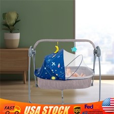 Electric Baby Swing Motorized Bluetooth Swing Music Cradle Rocker Chairs 55lbs