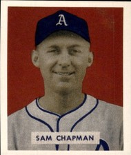 1988 1949 Bowman Reprint #112 Sam Chapman Philadelphia Athletics