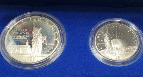 1986 Liberty Silver Dollar Proof Coin Set United States Mint - Picture 2 of 6
