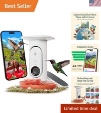 2K Smart Solar Hummingbird Feeder  Camera - AI Identification for Bird Lovers