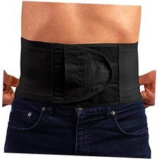Ostomy Hernia Support Belt - - - Hernia Belt 10.25" Large Black No Hole