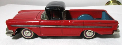 VINTAGE BANDAI TIN FRICTION 1958 CHEVROLET EL CAMINO AUTOMOBILE