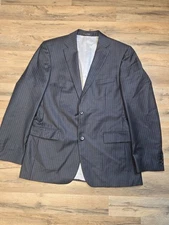 Hugo Boss Men's Blazer SportCoat 42L Charcoal Pinstripe Casual Work