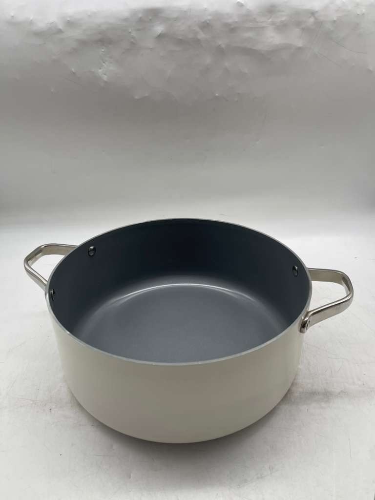 7pc Nonstick Ceramic Coated Aluminum Cookware Set - Figmint™ (Cream, USED)