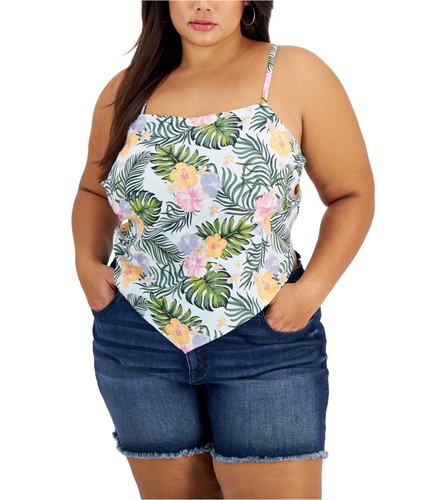 Grayson/Threads Damen Blumen Bandana Tanktop, Mehrfarbig, Übergröße, 1X