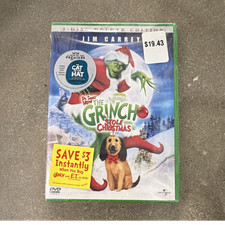 Dr. Seuss' How the Grinch Stole Christmas DVD Deluxe Collector's Jim Carrey Ron  