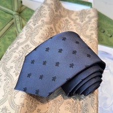 Black Gucci Bees 100 Silk Tie