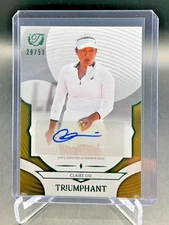 2025 Topps Triumphant Tennis GENIE BOUCHARD Gold AUTO 44/50