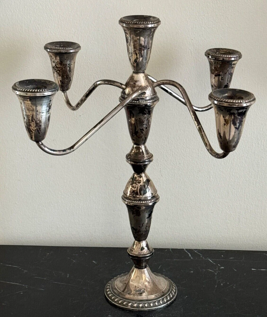 Duchin Creation In Antique Us Sterling Silver Candlesticks