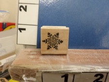 snowflake winter christmas RUBBER STAMP 3f