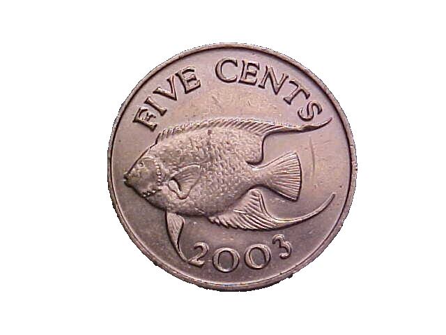 2003 Bermuda 5 Cents KM# 108 Elizabeth II - High Grade Collector