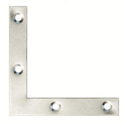 100 X Angolo 30x30 X16x1,5mm Angolo Mobili Sedia Sicke Argento Zincato - Foto 5