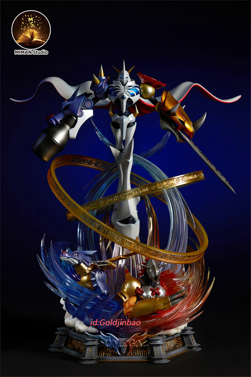 MIMAN Studio Digimon Omegamon Resin Model Painted Statue In