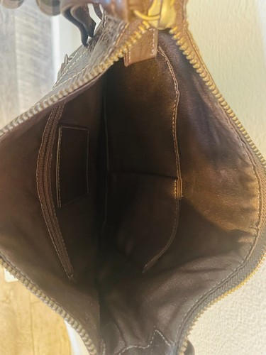 Coach Bleeker 10398 Brown Distressed Leather Cross Body Handbag Purse Y2K Rare - Picture 4 of 4