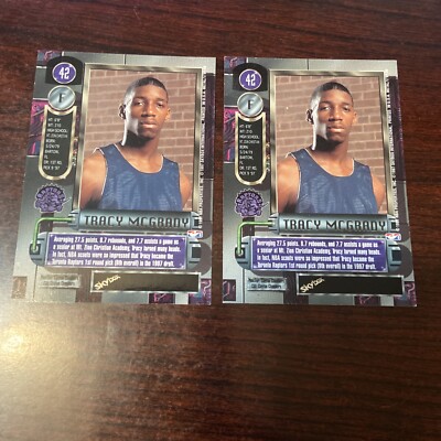 1997 Metal Universe Tracy McGrady Lot Of 2 Rookie RC #42 Raptors