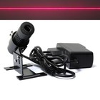 Adjusted Red Diode 650nm 100mw Laser Line Module 22x70mm w EU Adapter & Heatsink