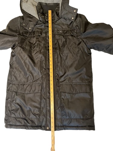 Calvin Klein Jeans Boys Winter Jacket Hooded Fleece Lined Full Zip Size XL 18/20 - Picture 6 of 17