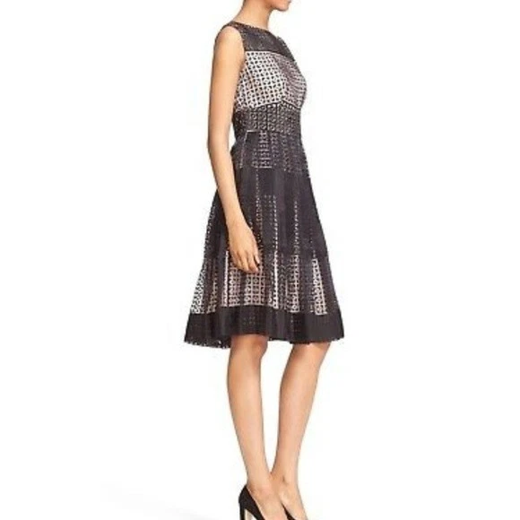 Kate Spade L99614 Abito da donna nero rosa taglia 14