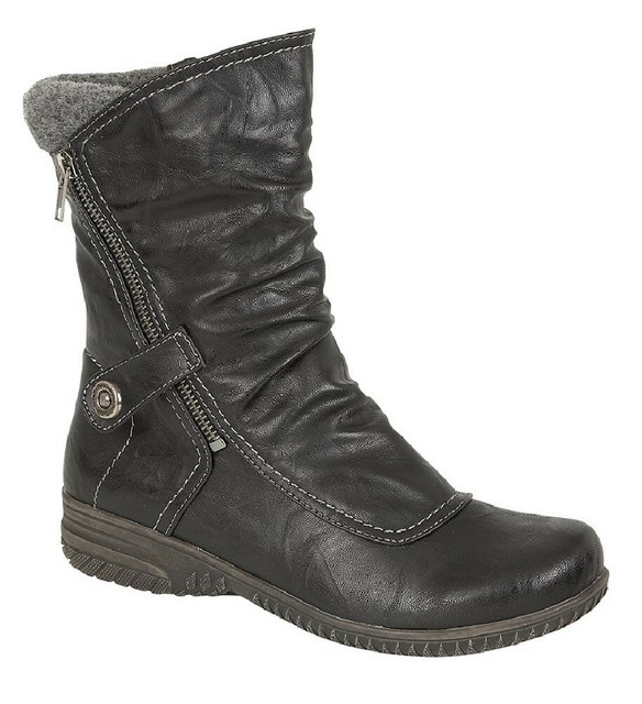 Ladies Fashion Boots Cat Eyes Boots Ladies UK 3 / EU 36 Black PU for