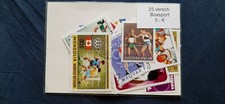 BOXE beau lot de 25 timbres tous différents neufs et oblitérés. Stamps Boxing