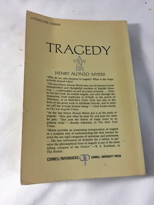 Tragedy: A View of Life by Myers, Henry Alonzo ~ Paperback | eBay