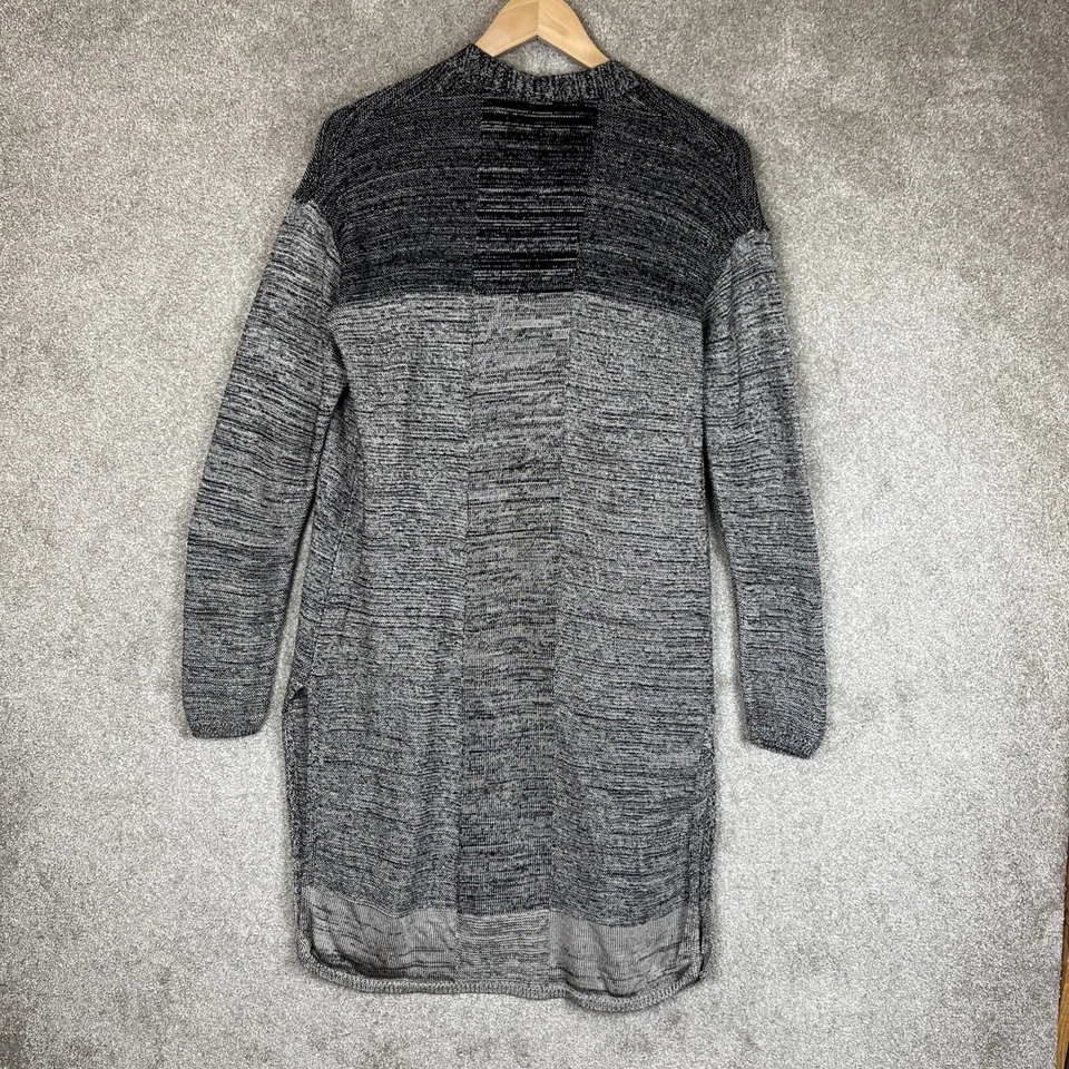 Cárdigan Andrea Jovine Mujer Gris Medio Plumero Viscosa Algodón Elástico - 2434* Foto 2 de 4