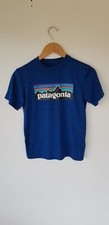 Patagonia Shirt Boys Youth L 12 Large Blue Capilene Silkweight Outdoor Hiking