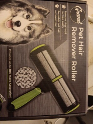 Grand Pet Hair Remover Roller - Dog & Cat Fur Remover with Self-Cleaning Base - 